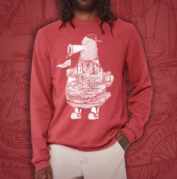 FANATIC SKYLINE - SPONGE FLEECE CREW NECK SWEATSHIRT