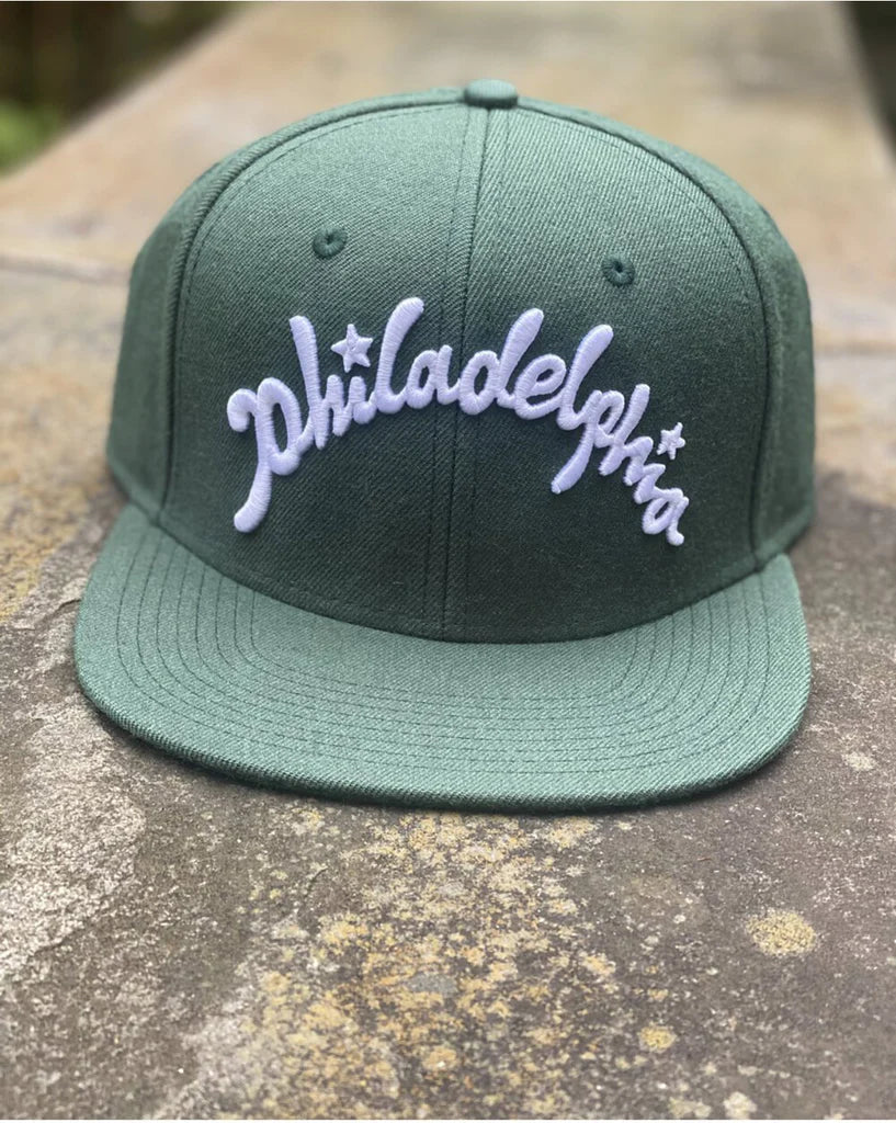 PHILADELPHIA SCRIPT WOOL SNAPBACK