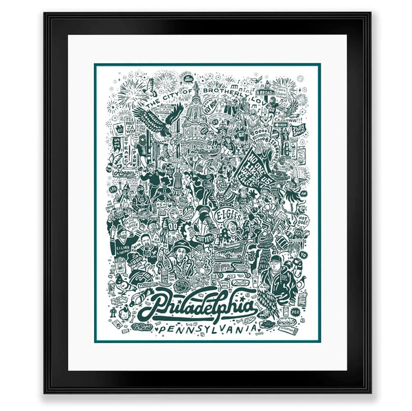 PARTY ON BROAD PRINT 16X20