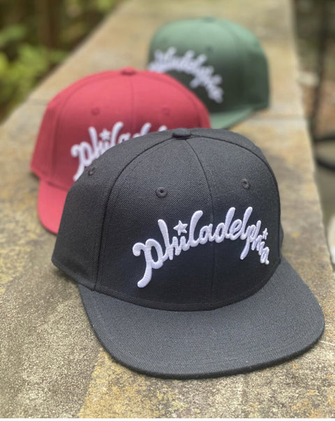 PHILADELPHIA SCRIPT WOOL SNAPBACK