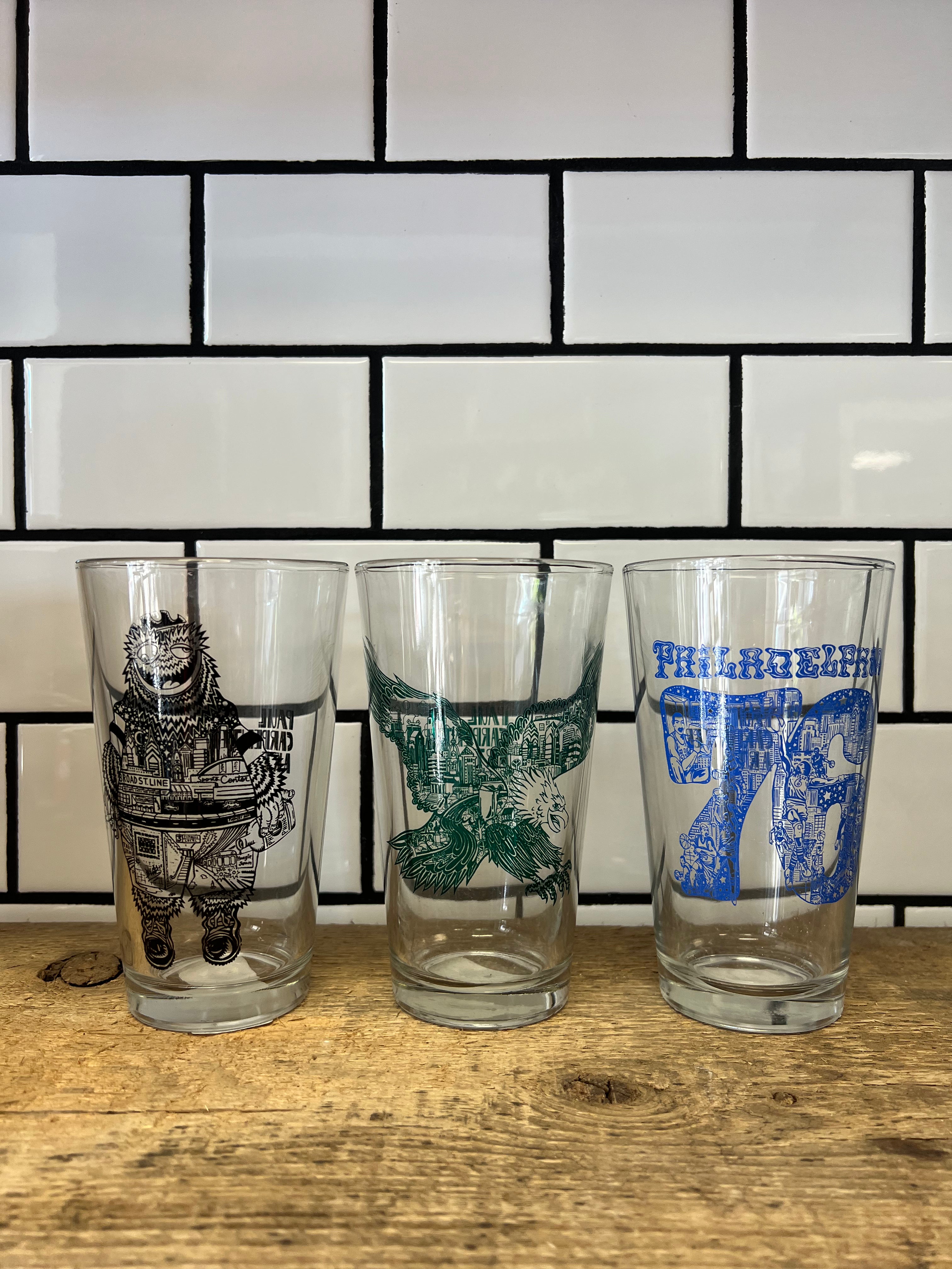 PHILADELPHIA 76 PINT GLASS