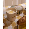 BISTRO 8 OZ WHITE CERAMIC CANDLE | FRENCH BAGUETTE