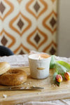 BISTRO 8 OZ WHITE CERAMIC CANDLE | FRENCH BAGUETTE