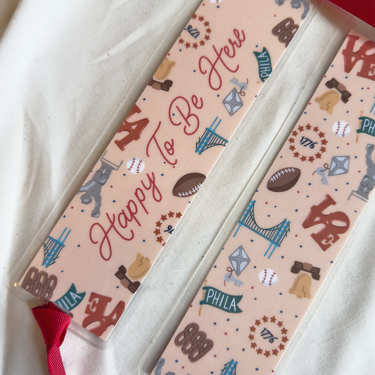HAPPY TO BE HERE - PHILADELPHIA ICON BOOKMARK