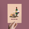 YOU AGE WELL WINE CHEESE CHARCUTERIE FUN BIRTHDAY GREETING CARD