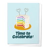 TIME TO CELEBRATE! PRIDE CAKE CONGRATULATIONS GREETING CARD