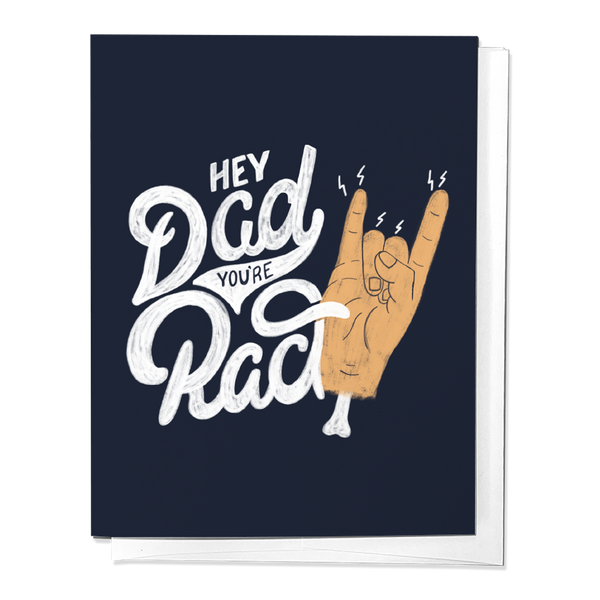 HEY DAD, YOU'RE RAD FATHER'S DAY COOL HOLIDAY GREETING CARD