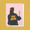 YOU ROCK GRADUATION CONGRATULATIONS COLLEGE GREETING CARD