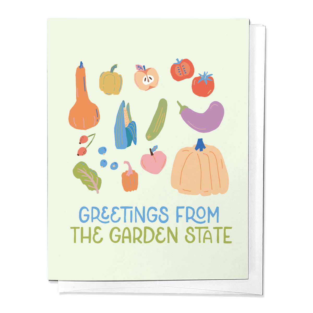 SENDING LOVE FROM THE GARDEN STATE, NEW JERSEY LOVE, FRIENDSHIP, GREETING CARD
