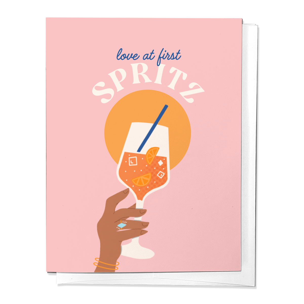 LOVE AT FIRST SPRITZ, APEROL BRIDAL WEDDING CONGRATULATIONS GREETING CARD