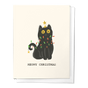 HAVE A MEOWY CHRISTMAS HOLIDAY CAT KITTEN GREETING CARD