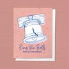 RING THE BELLS PHILADELPHIA WEDDING, ENGAGEMENT, CONGRATULATIONS GREETING CARD