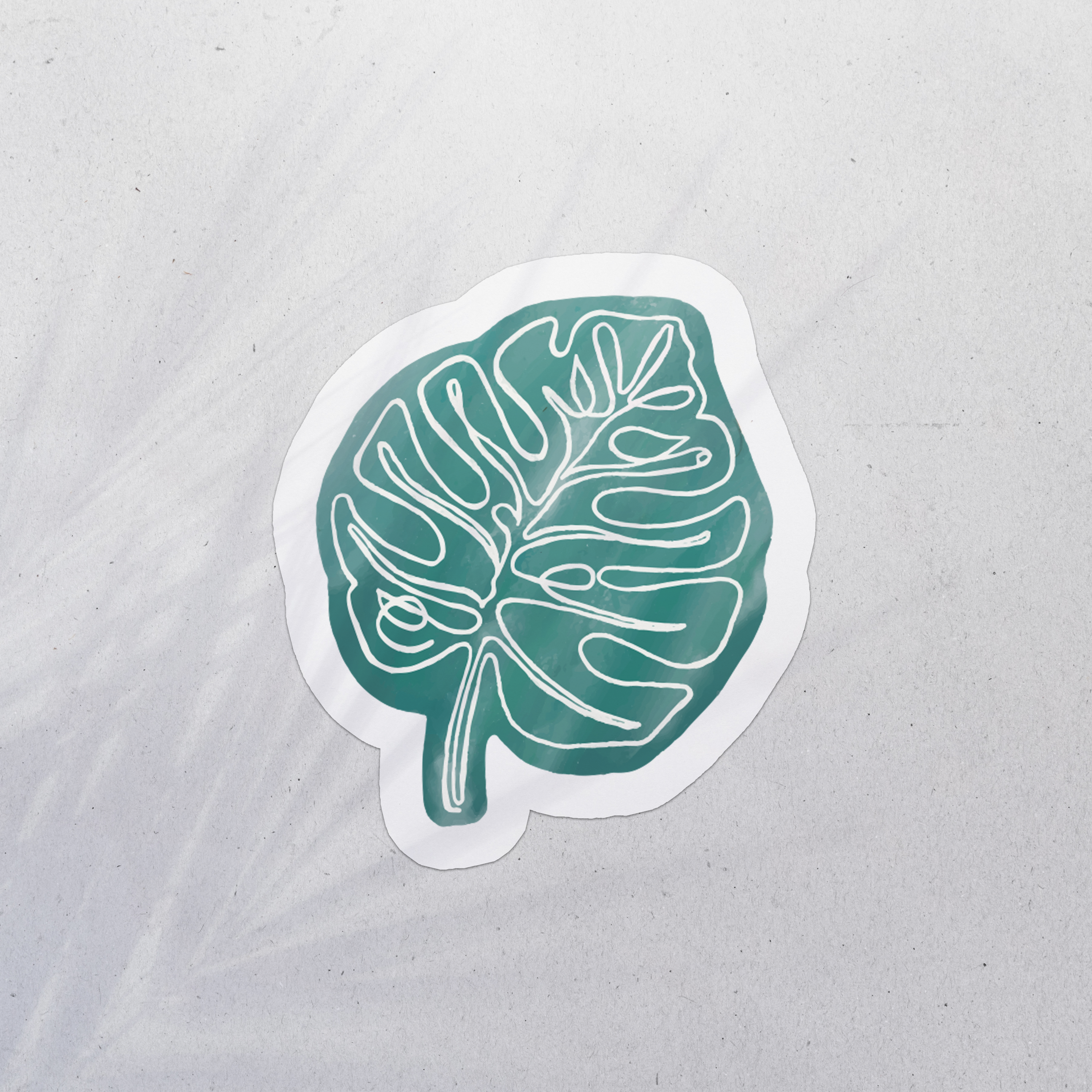 MONSTERA LEAF VINYL STICKER
