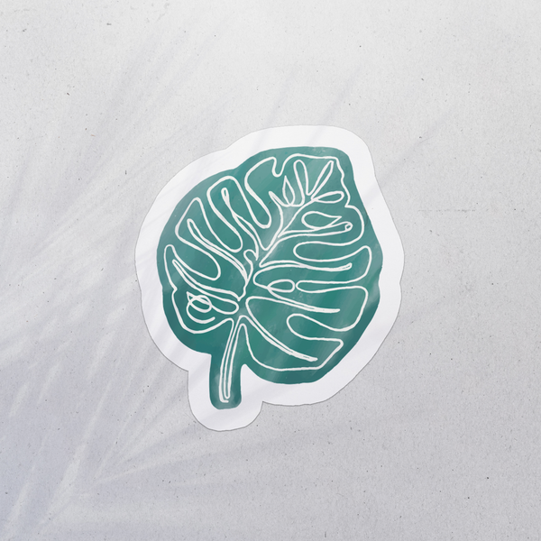 MONSTERA LEAF VINYL STICKER