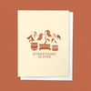 EVERYTHING IS FINE SORRY, CONDOLENCE GREETING CARD