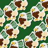 TUSH PUSH BUTT PHILADELPHIA EAGLES STICKER