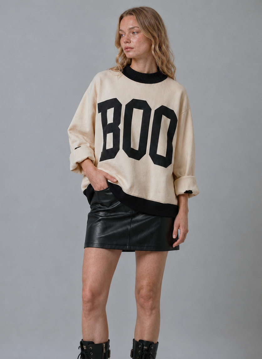 BOO REVERSIBLE SWEATER