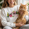 FLORAL PET MOM CREW SWEATSHIRT