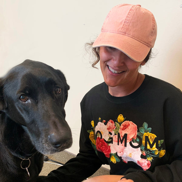 FLORAL PET MOM CREW SWEATSHIRT