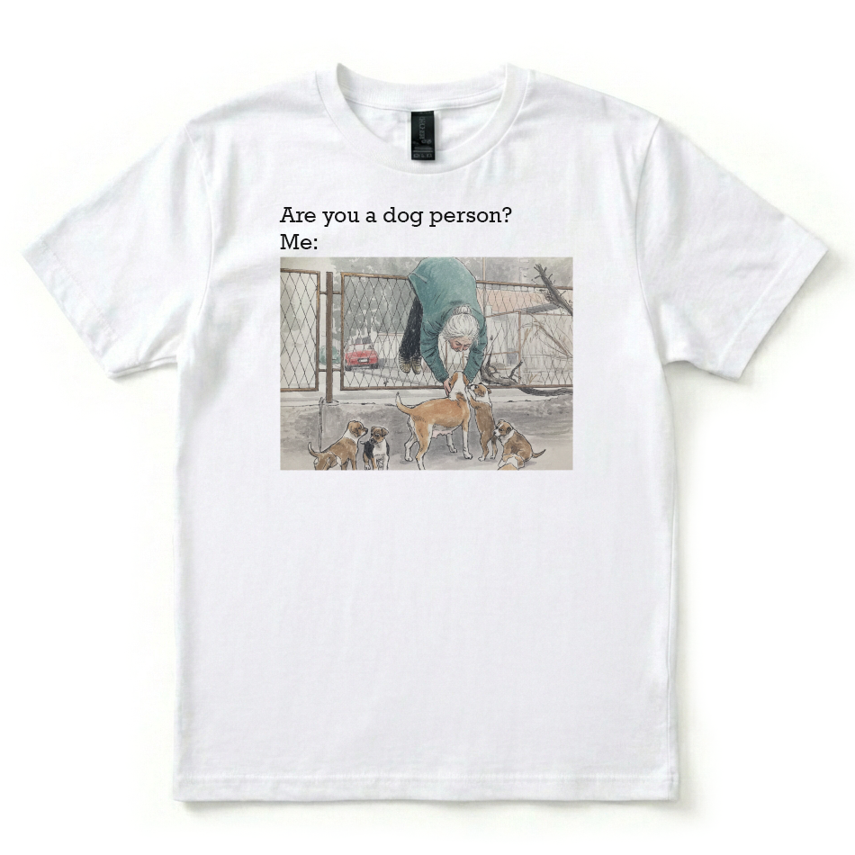 DOG PERSON GRAPHIC TEE