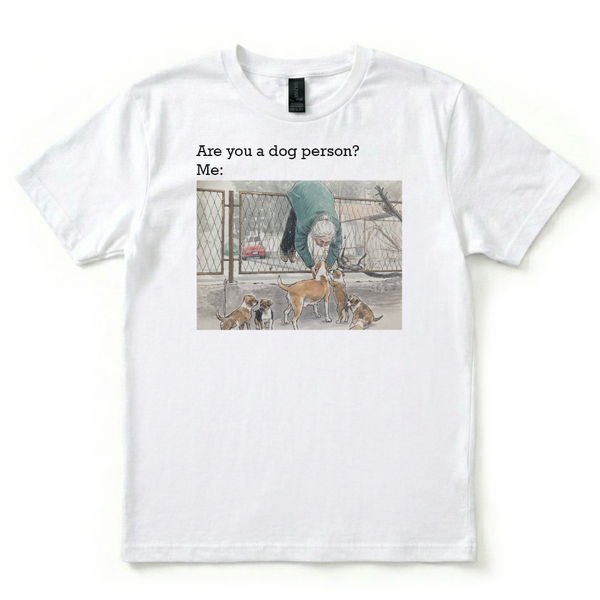 DOG PERSON GRAPHIC TEE