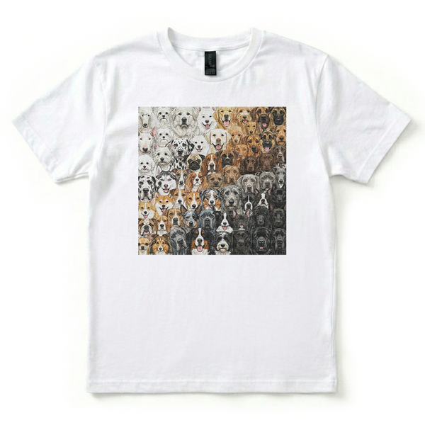 DOG GRADIENT GRAPHIC TEE