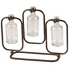 GLASS TRIO TEST TUBE VASE
