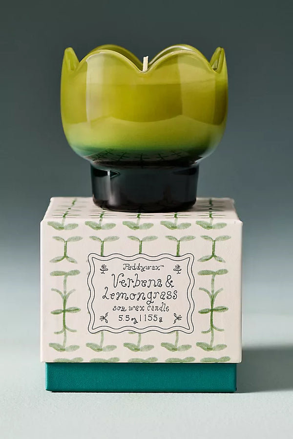 TULIP 5.5 OZ GLASS W/ PRINTED BOX - VERBENA & LEMONGRASS
