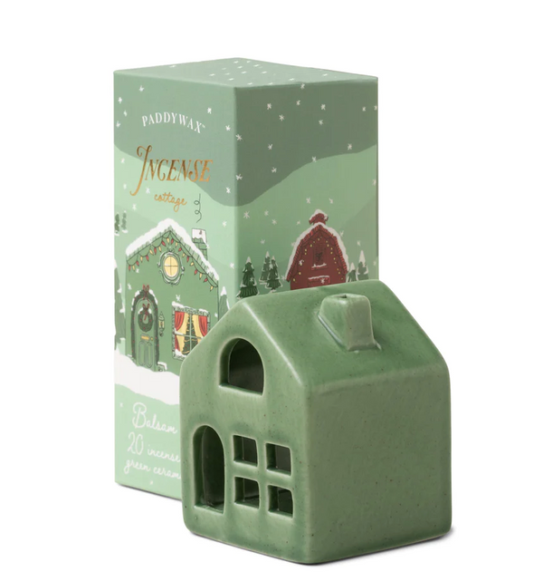 HOLIDAY TOWN INCENSE CONE HOLDER - BALSAM & FIR