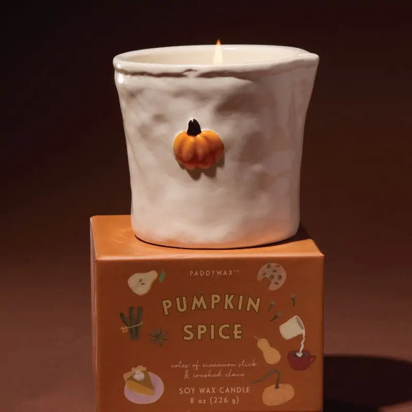 BISTRO WHITE CERAMIC PUMPKIN - PUMPKIN SPICE