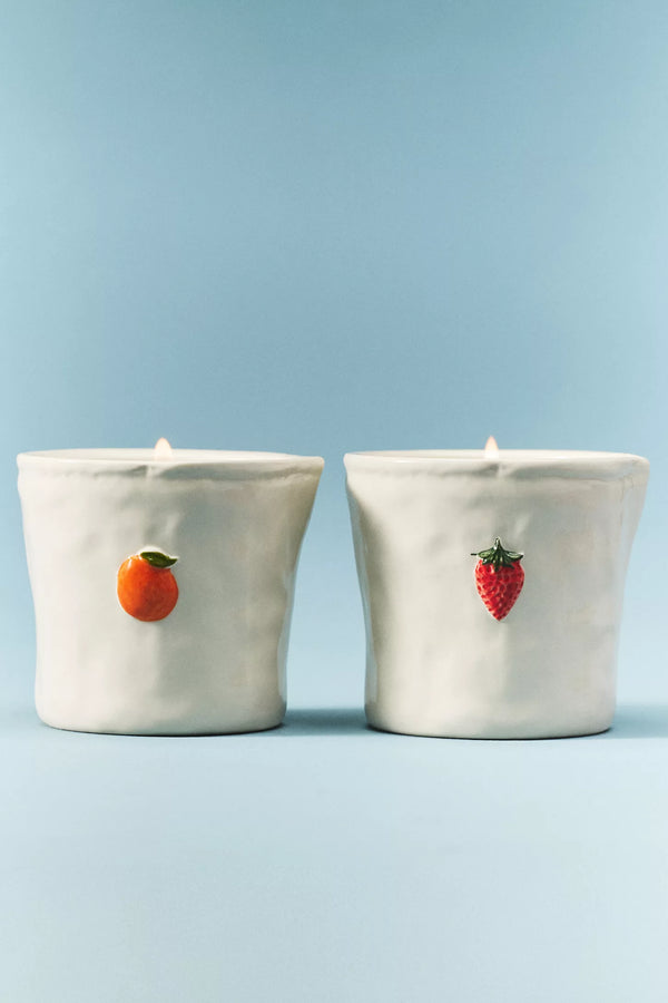 8 OZ BISTRO CERAMIC WITH EMBOSSED STRAWBERRY & PRINTED BOX - STRAWBERRY