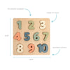 WOODEN NUMBERS PUZZLE, MONTESSORI LEARNING TOY