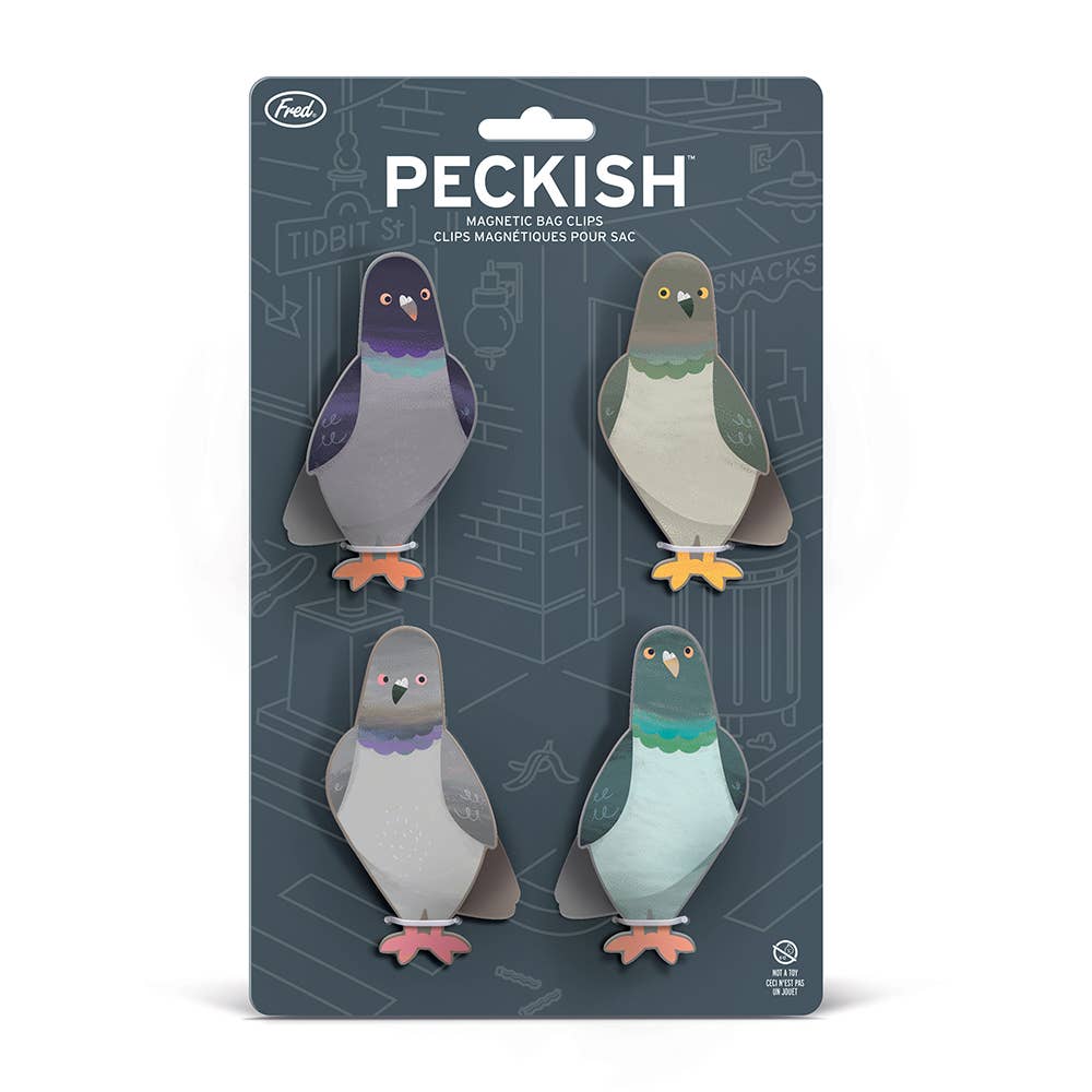 PECKISH - PIGEON BAG CLIPS - SET OF 4