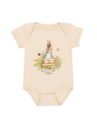 PETER RABBIT BOOK STACK BABY BODYSUIT