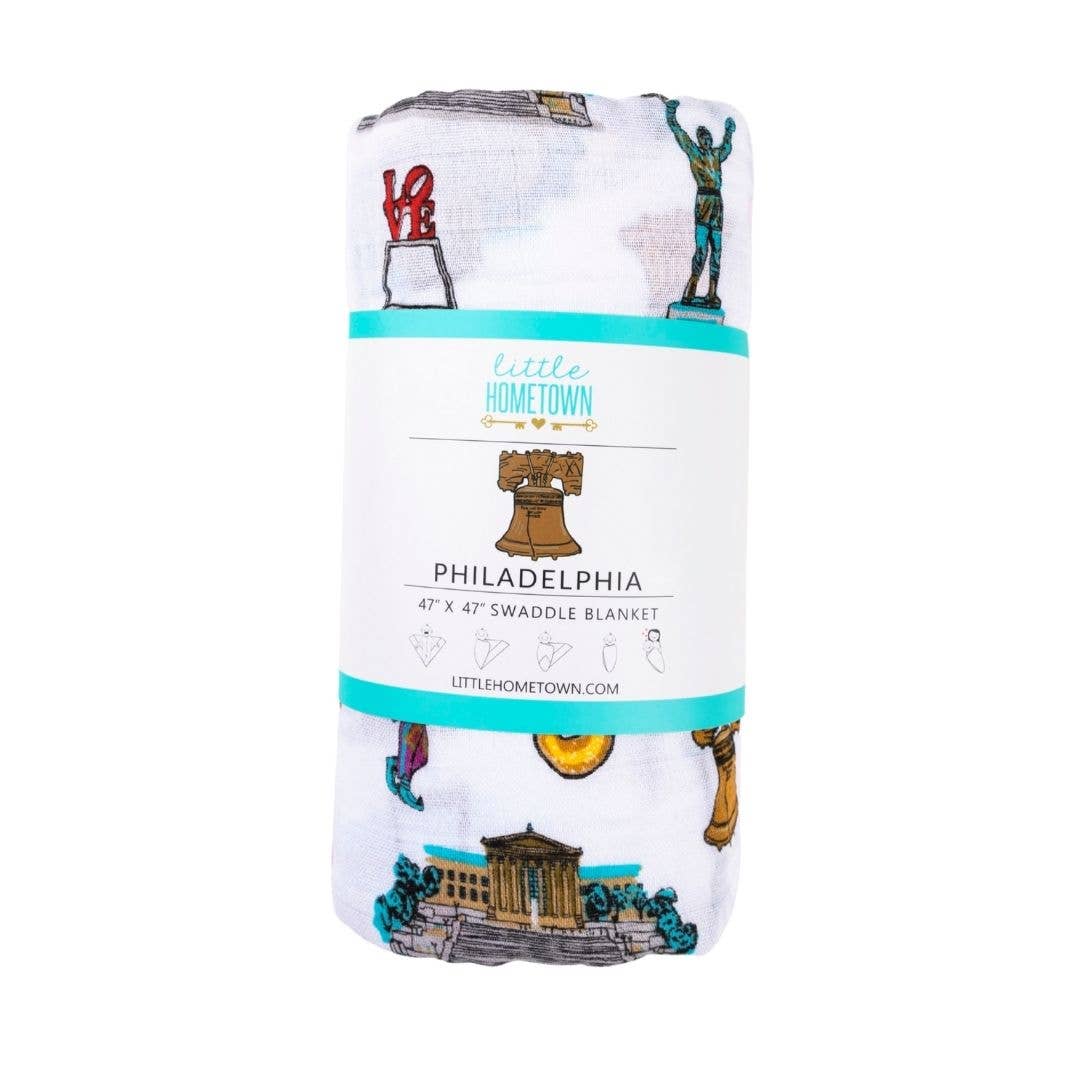 PHILADELPHIA BABY SWADDLE BLANKET