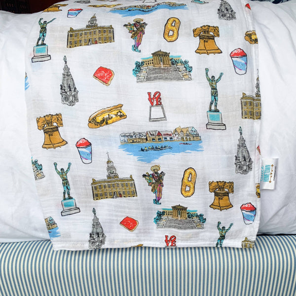 PHILADELPHIA BABY SWADDLE BLANKET
