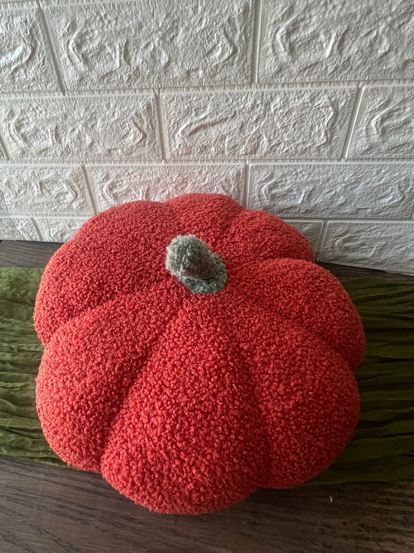 PUMPKIN HOME DECORATIONS, PLUSH FABRIC PUMPKIN FALL DECOR