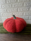 PUMPKIN HOME DECORATIONS, PLUSH FABRIC PUMPKIN FALL DECOR