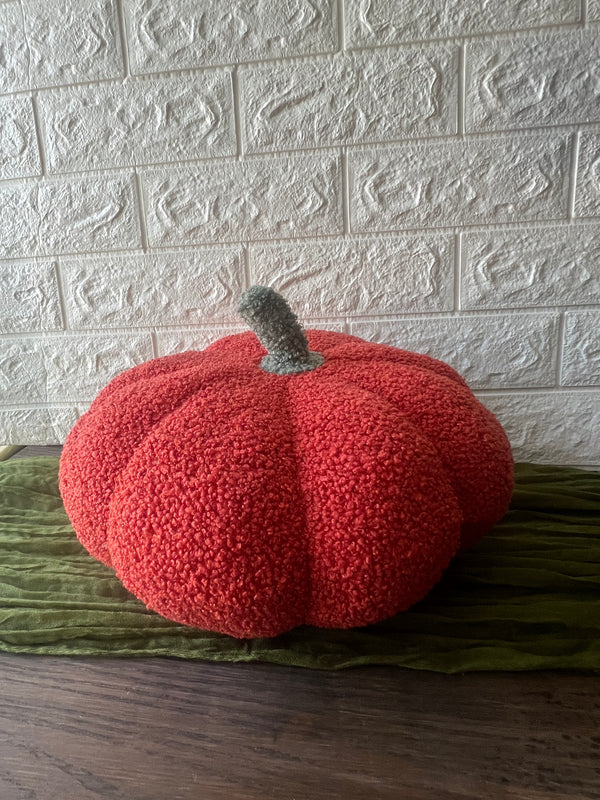 PUMPKIN HOME DECORATIONS, PLUSH FABRIC PUMPKIN FALL DECOR