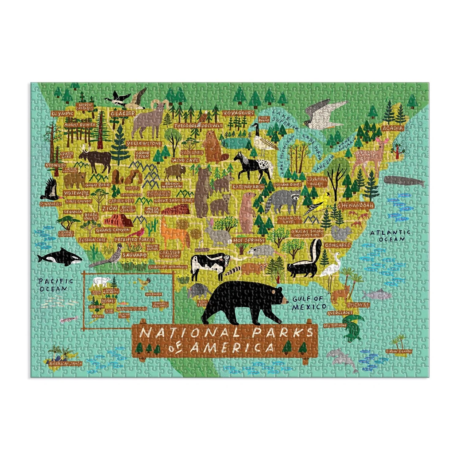 NATIONAL PARKS OF AMERICA 1000 PIECE PUZZLE