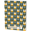 Notebook with a yellow and blue pattern on a white background