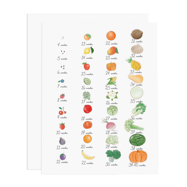 BABY GROWTH GREETING CARD