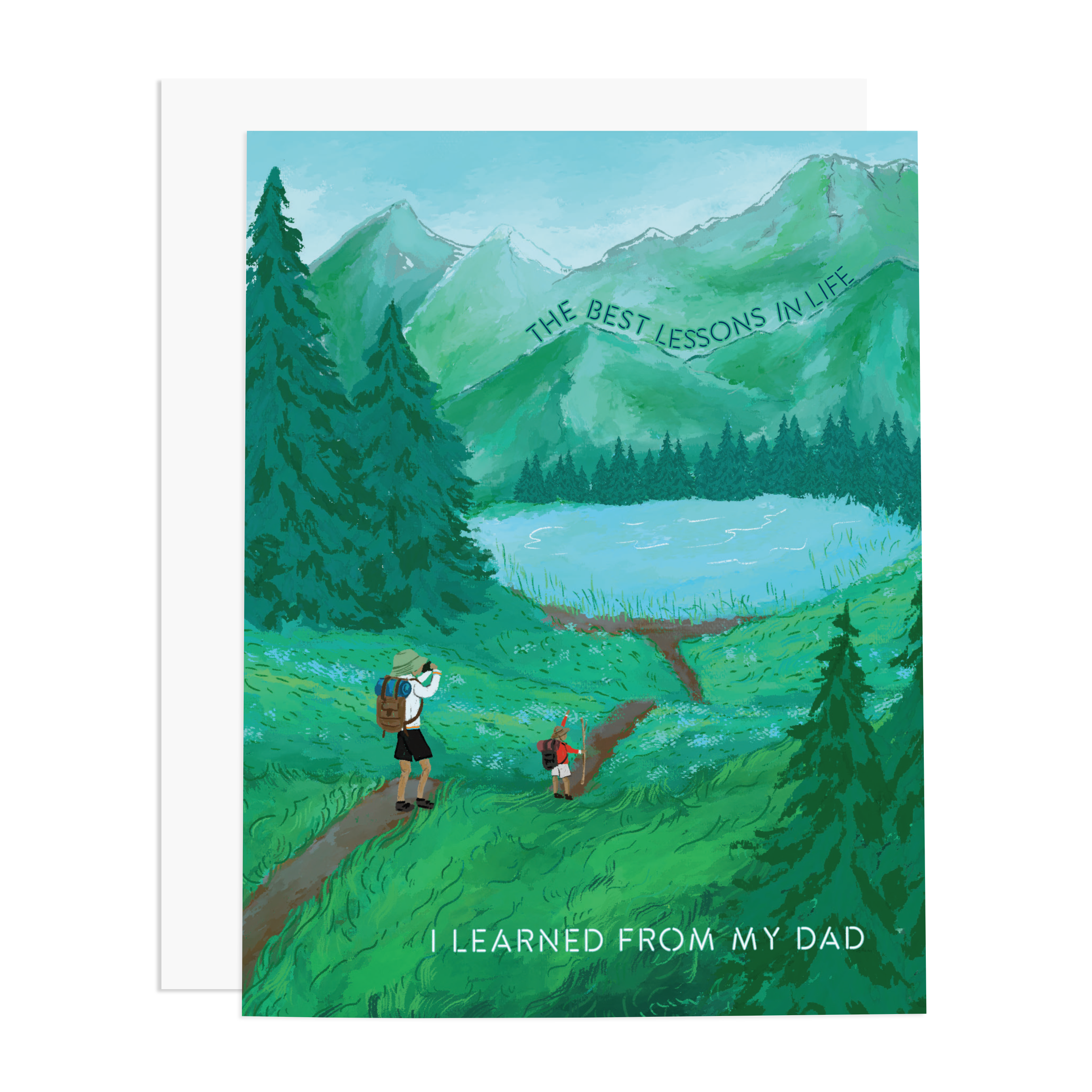 DAD LIFE LESSONS GREETING CARD