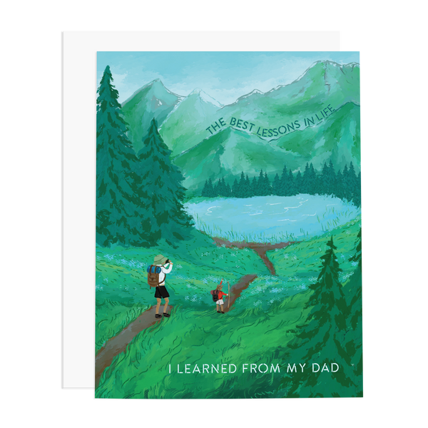 DAD LIFE LESSONS GREETING CARD