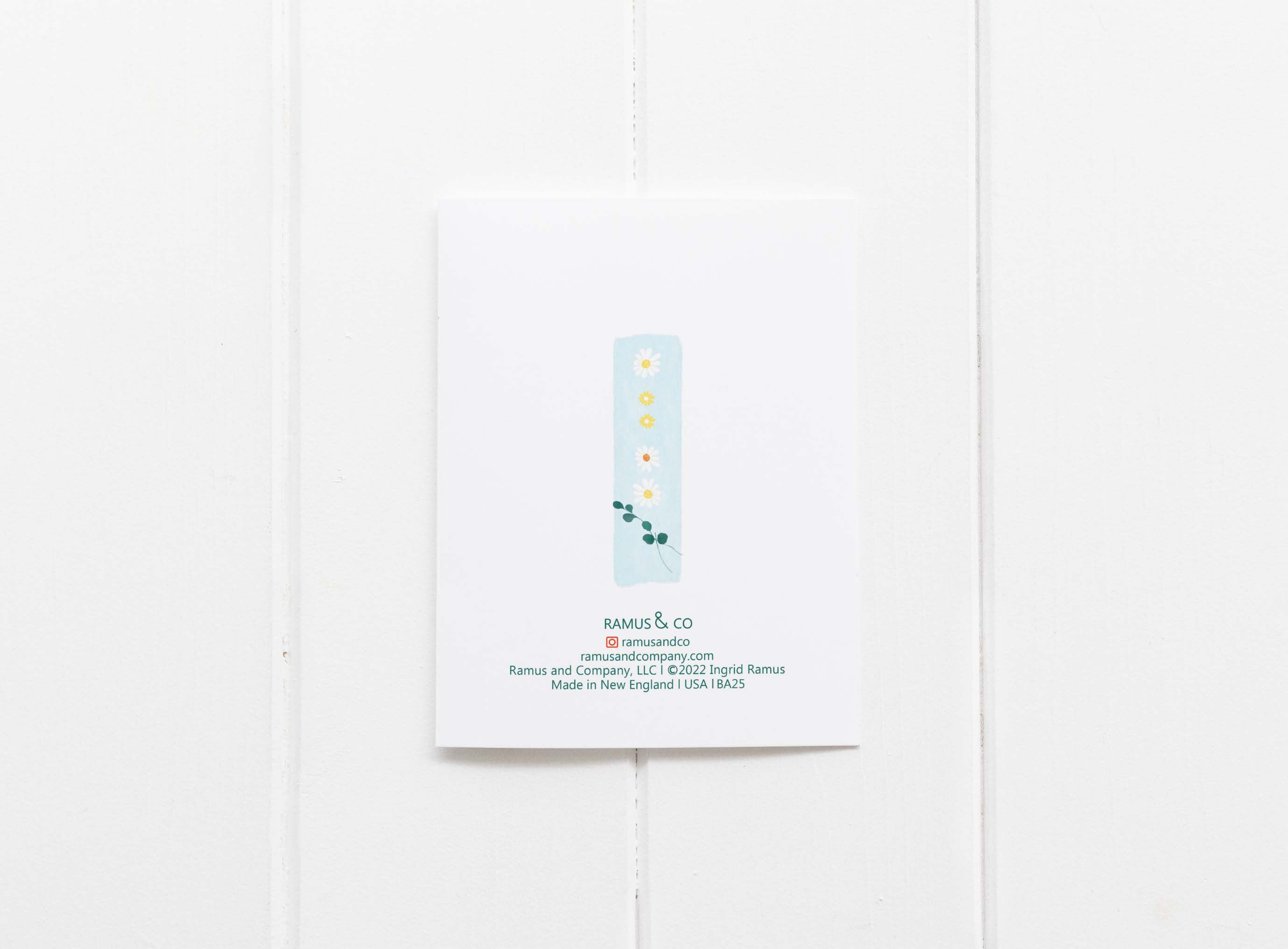 BIRTH MONTH FLOWERS GREETING CARD