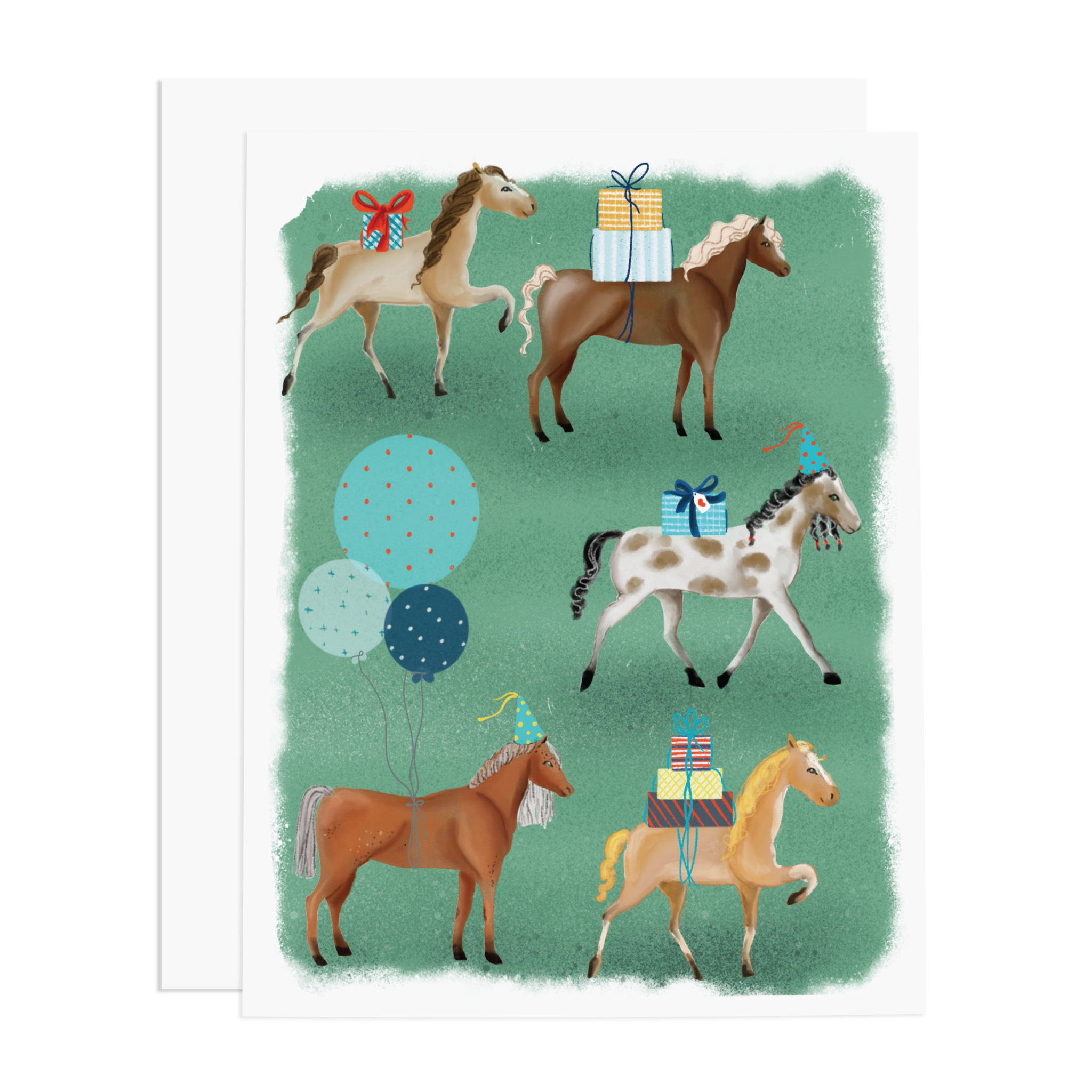 HORSE PARTY BIRTHDAY CARD