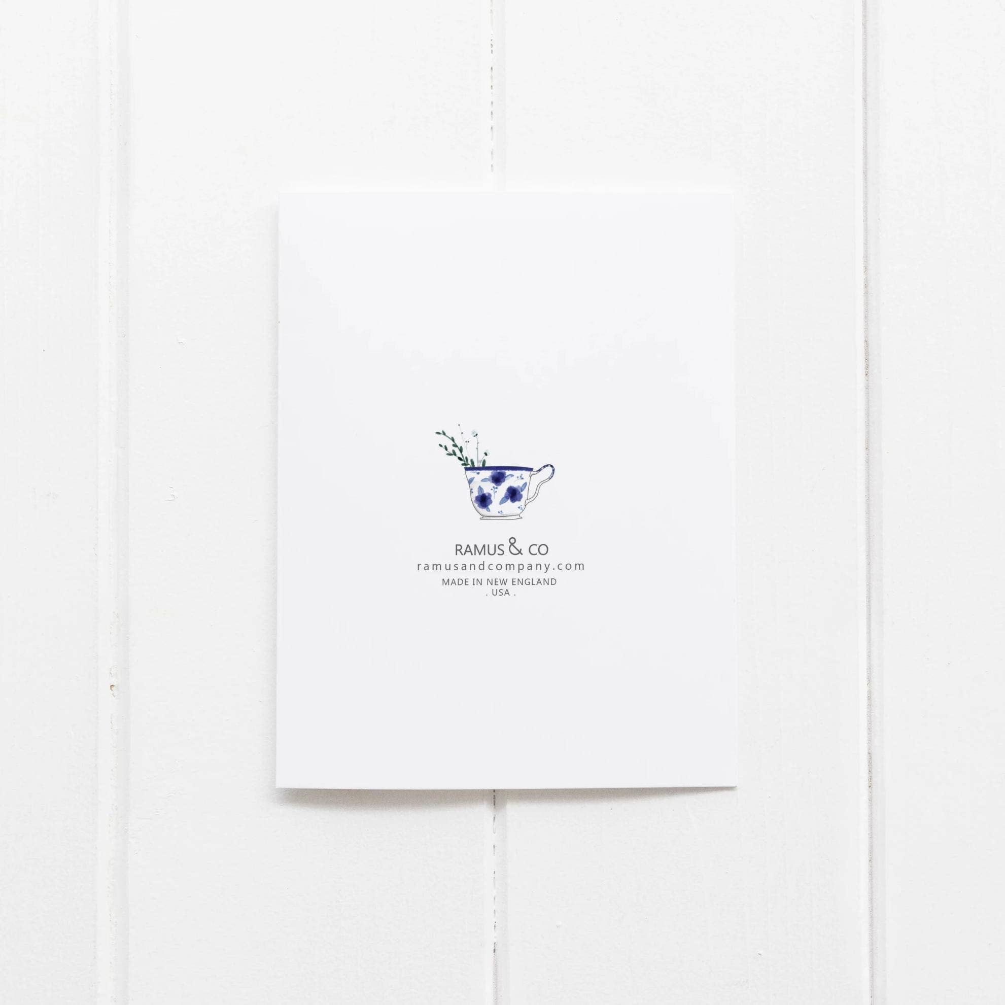 BIRTHDAY WISHES TEA GREETING CARD