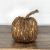 LIGHTED RATTAN PUMPKIN
