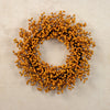 22" DARK YELLOW BERRY WREATH