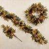 24" POMEGRANATE & BROWN BERRY WREATH